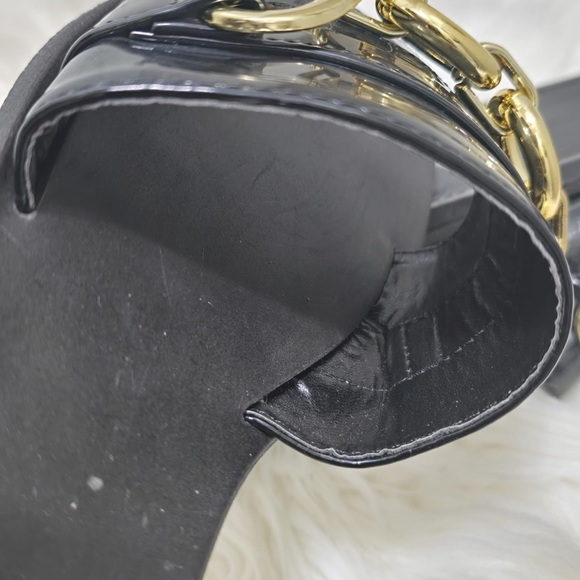 Rouge Black and Gold Chain Slide Sandals🌴 - Picture 5 of 7